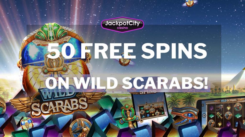 jackpot city 50fs wild scarabs