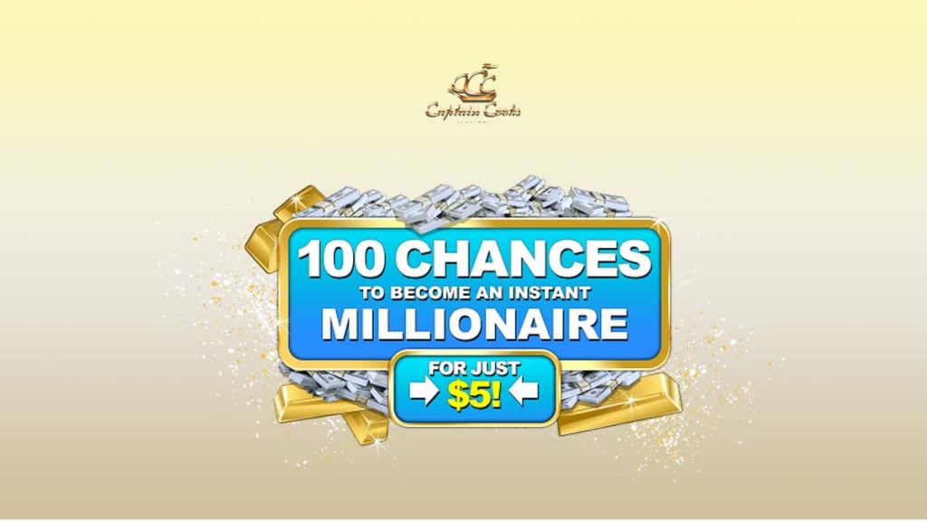 captain cooks 100 free spins on mega
