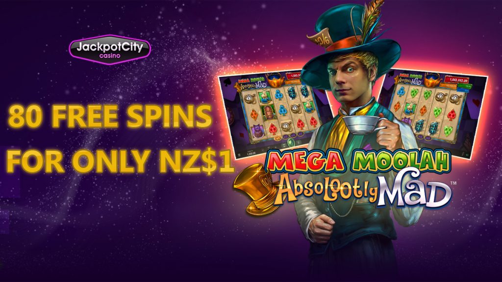 Jackpot City 80 free spins for $1