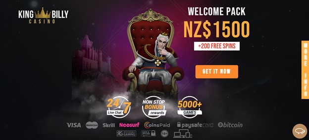 King Billy 200 Free Spins