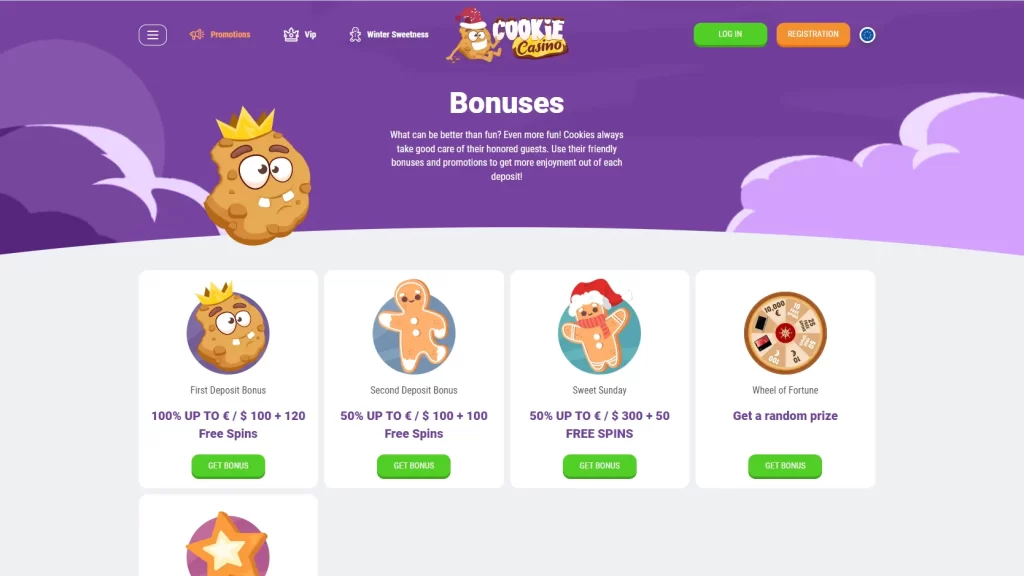 Cookie Casino Games