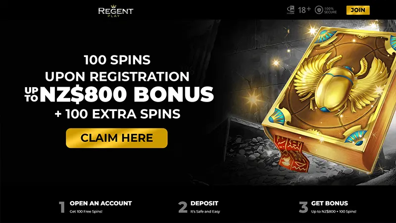 Regent Play 100 Free Spins no Deposit