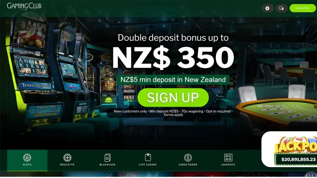 Gaming Club $5 Deposit Bonus