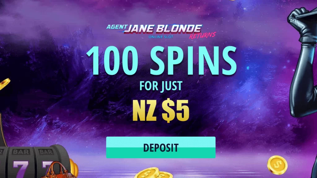 Jonny Jackpot Deposit 5 Dollar get 100 Free Spins