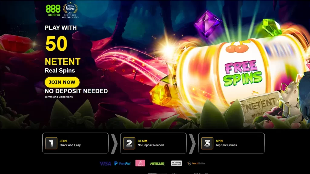 888 casino 50 no deposit free spins