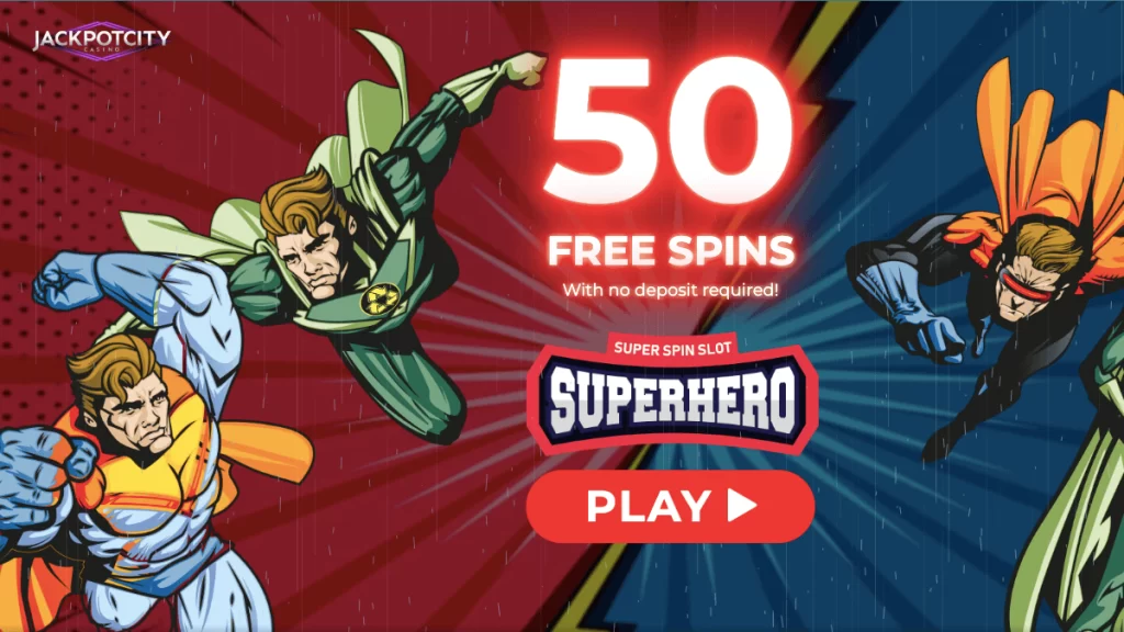 SuperHero - 50 Free Spins no Deposit