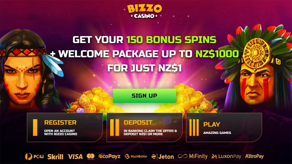 Bizzo Casino $1 deposit