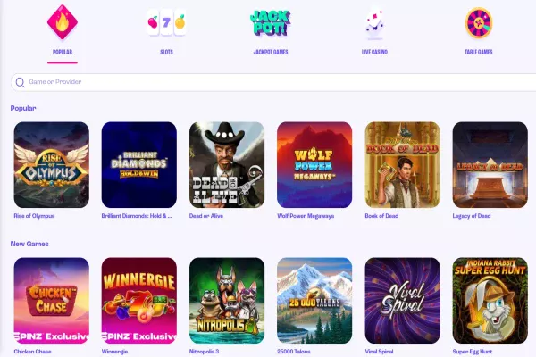 Spinz Casino Games