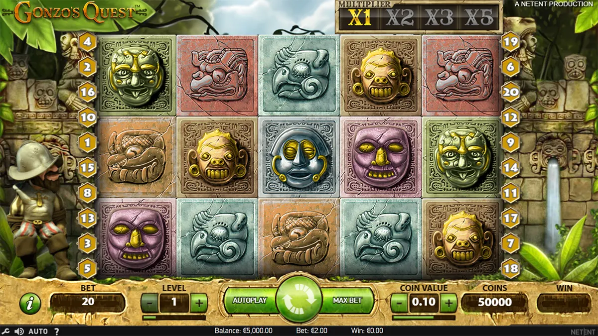 Gonzos Quest Slot Screenshot