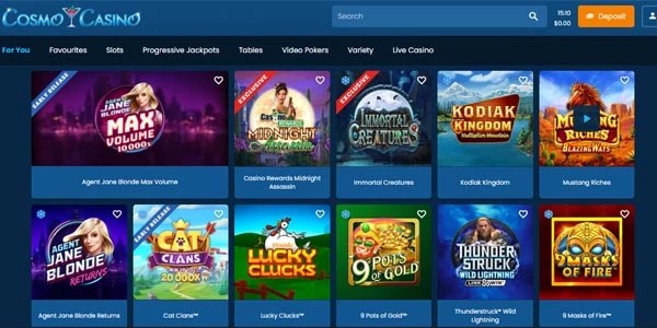 cosmo casino games