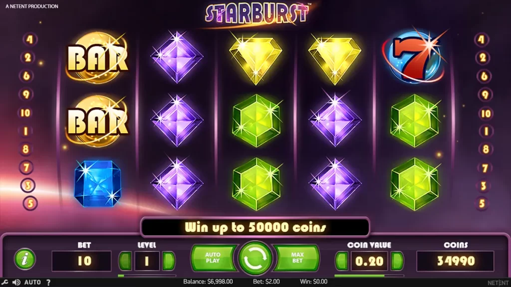 Starburst slot screenshot