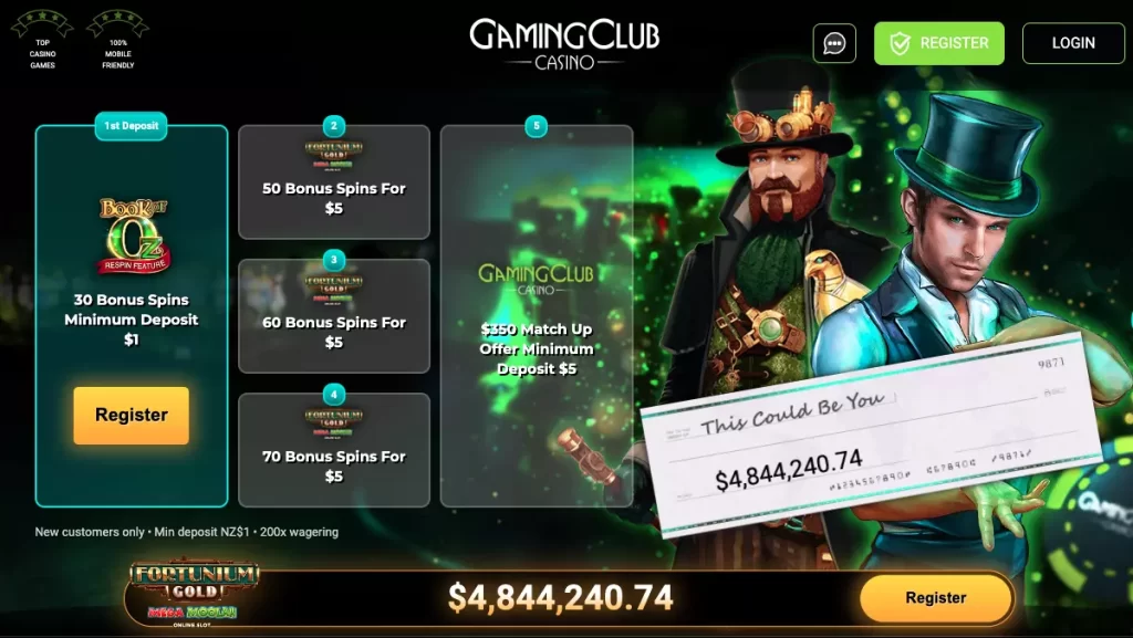 Gaming Club $1 Deposit