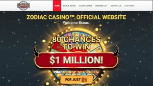 Zodiac Casino $1 Deposit
