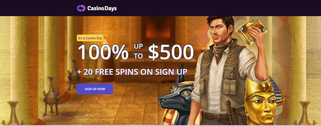Casino Days welcome bonus
