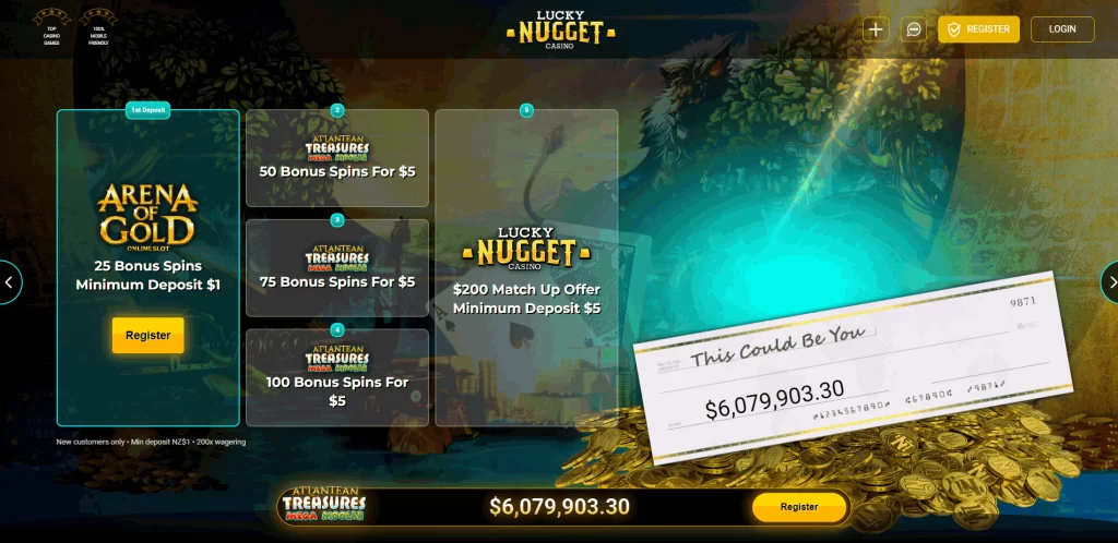 Lucky Nugget $1 deposit