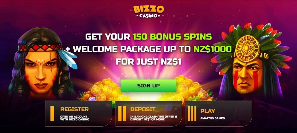 Bizzo Casino $1 bonus