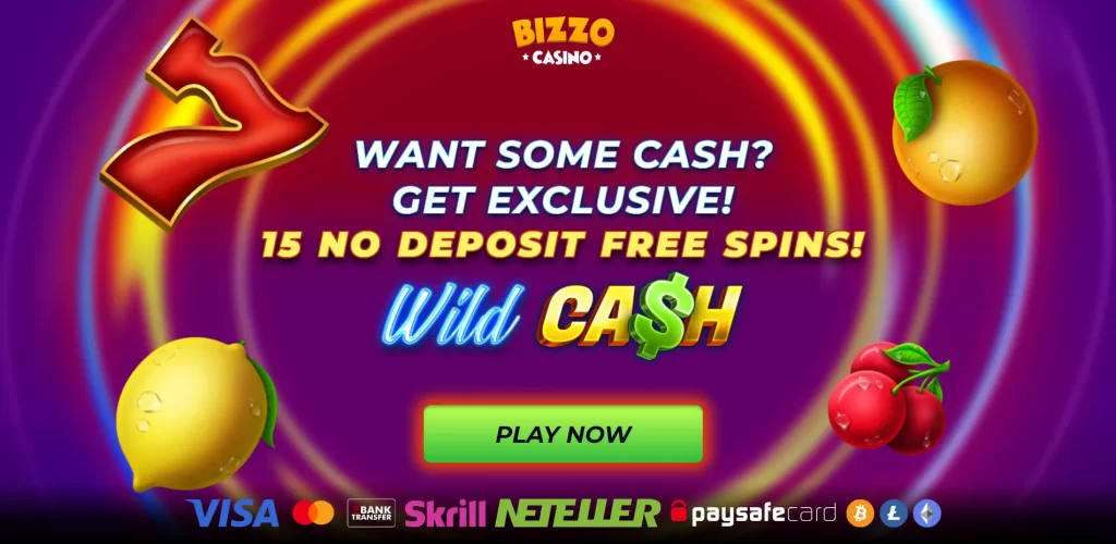 Bizzo Casino 15 no deposit free spins