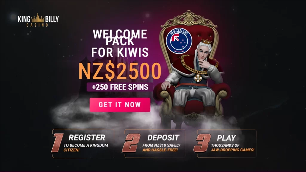 King Billy Casino homepage