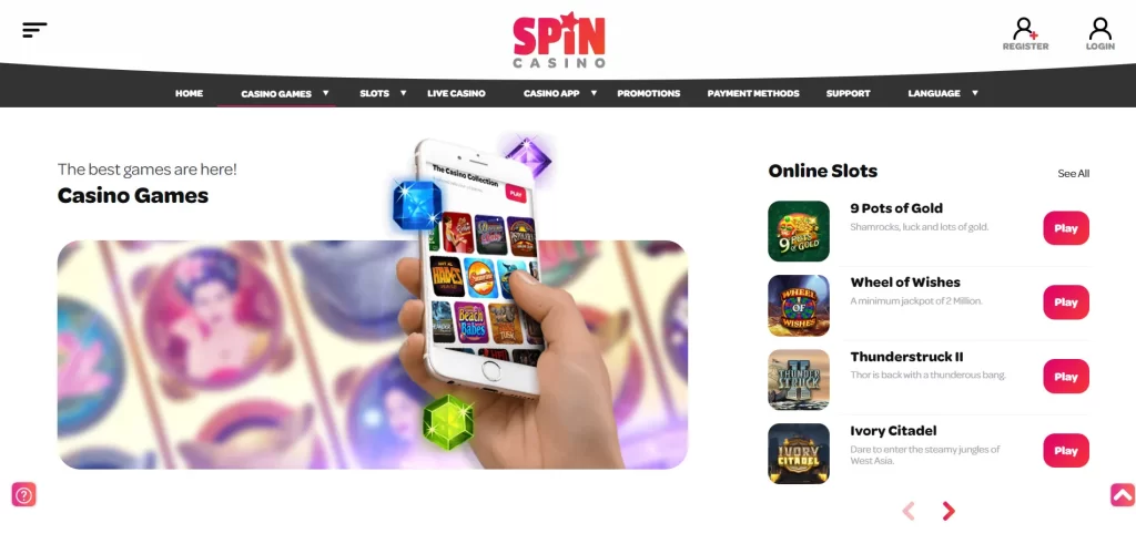 Spin Casino casino game