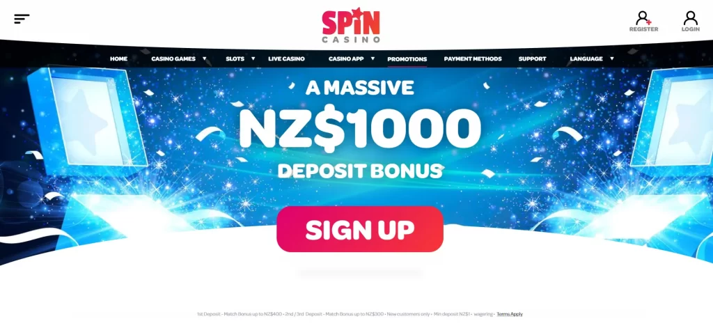 Spin Casino welcome offer