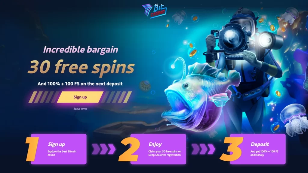 7Bit Casino 30 no deposit free spins