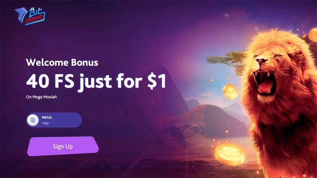 7Bit Casino 40 Free Spins for $1 Deposit