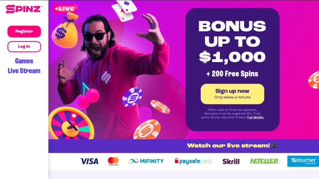 Spinz Casino NZ