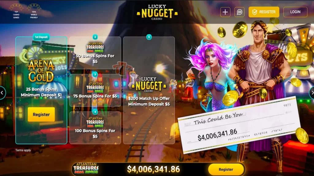 Lucky Nugget 25 free spins
