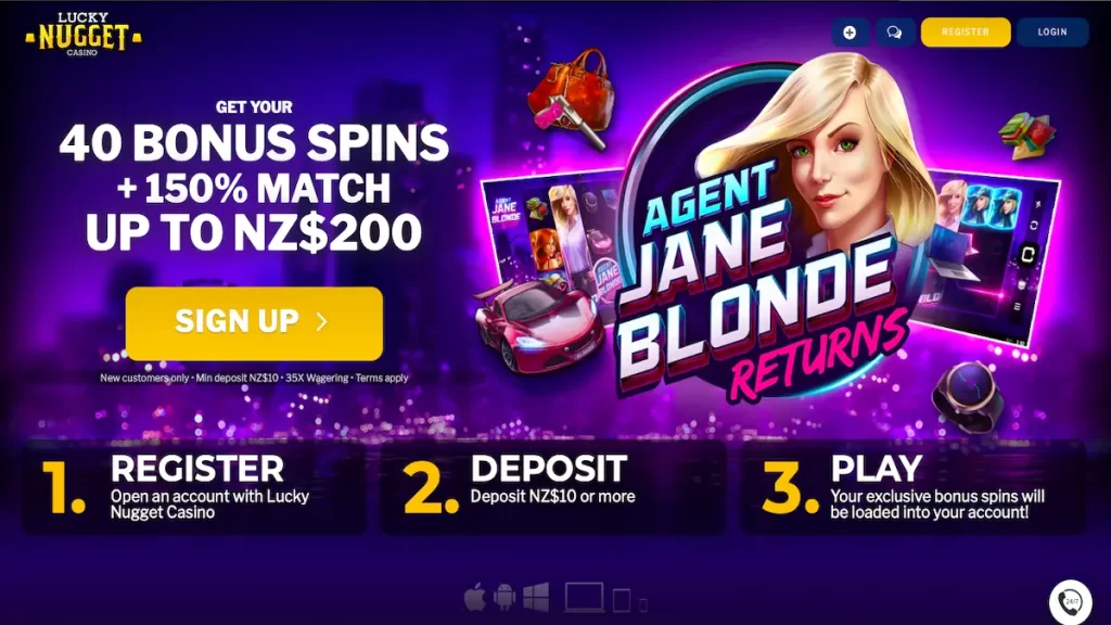 Lucky Nugget 40 free spins