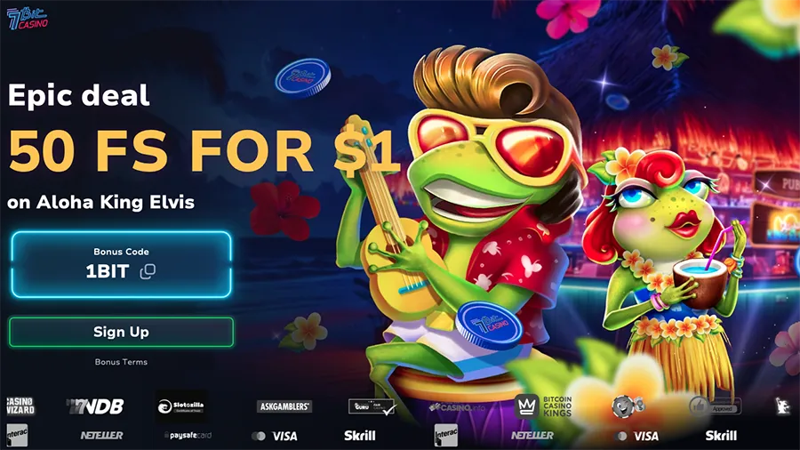7Bit Casino 50 free spins for $1 deposit