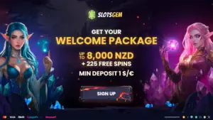 SlotsGem Casino 225 Free Spins for $1